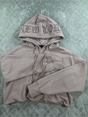 Forever 21 Light Gray Hoodie with Hood